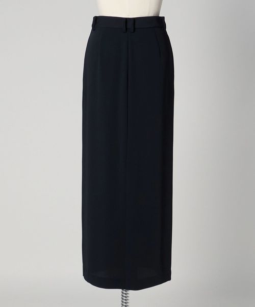 【美品】UNITED ARROWS & SONS 黒 M ロングタイトスカート ロングタイトスカート ― ウォッシャブル ―
