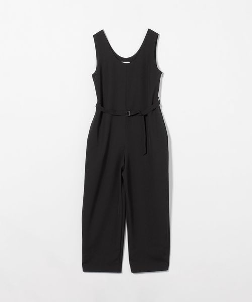 UNITED ARROWS フォーマル オールインワン 黒 ウエストベルトオールインワン ― ウォッシャブル ―