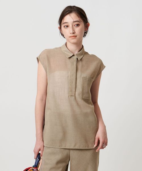 UNITED ARROWS/Spiree asami フレンチスリーブブラウス ―防シワ ウォッシャブル―/シャツ / ブラウス