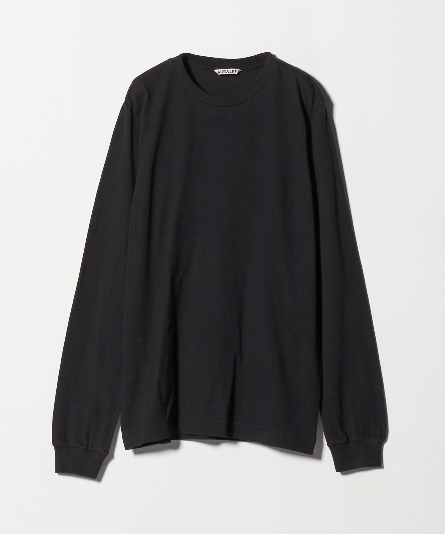 AURALEE シアーロングスリーブTシャツ ブラック シアーロングスリーブトップス（Tシャツ/カットソー）｜Shelly