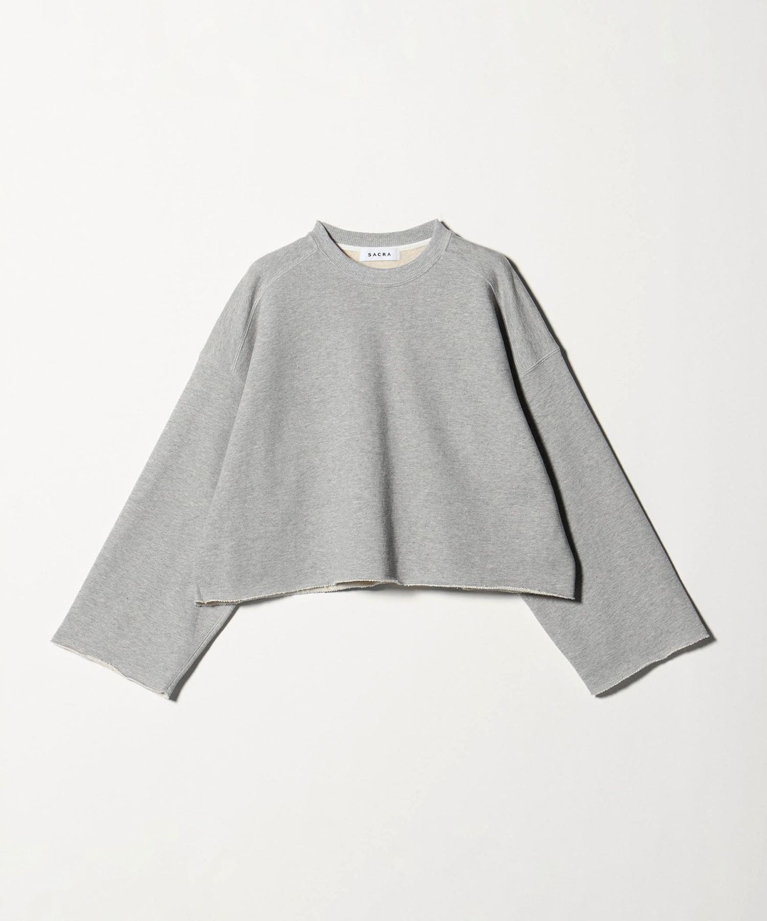 一度着用25SS SACRAサクラ　カットオフスウェット　ユナイテッドアローズ セール】＜SACRA＞カットオフ スウェット（スウェット）｜SACRA