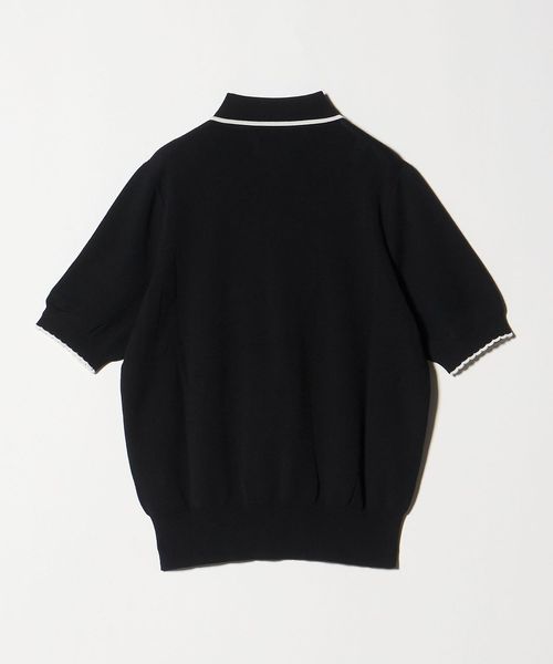 ニット セーター スカラップ フリル ショートスリーブ ニット ‐ウォッシャブル‐ レディース スカラップ フリル ショートスリーブ ニット ‐ウォッシャブル‐