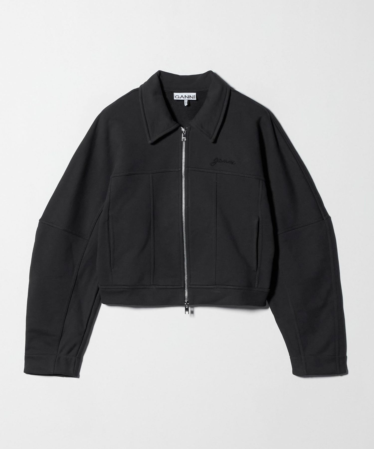 UNITED ARROWS ウールカシミヤブルゾン ボンバー ジャケット L フォックス カシミヤ ダブルフェイス ニットブルゾン BLACK