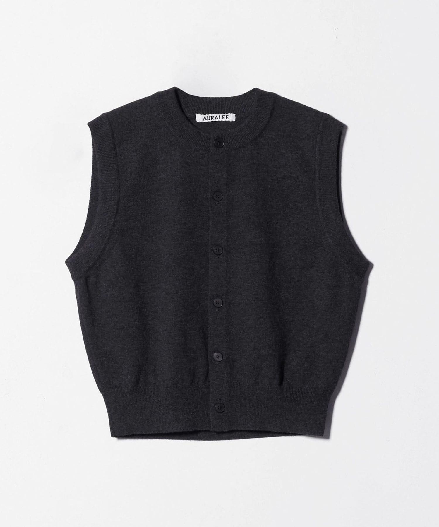 【美品】AURALEE ベージュ ベスト 背面スナップボタン　サイズ1 美品】AURALEE ベージュ ベスト 背面スナップボタン サイズ1