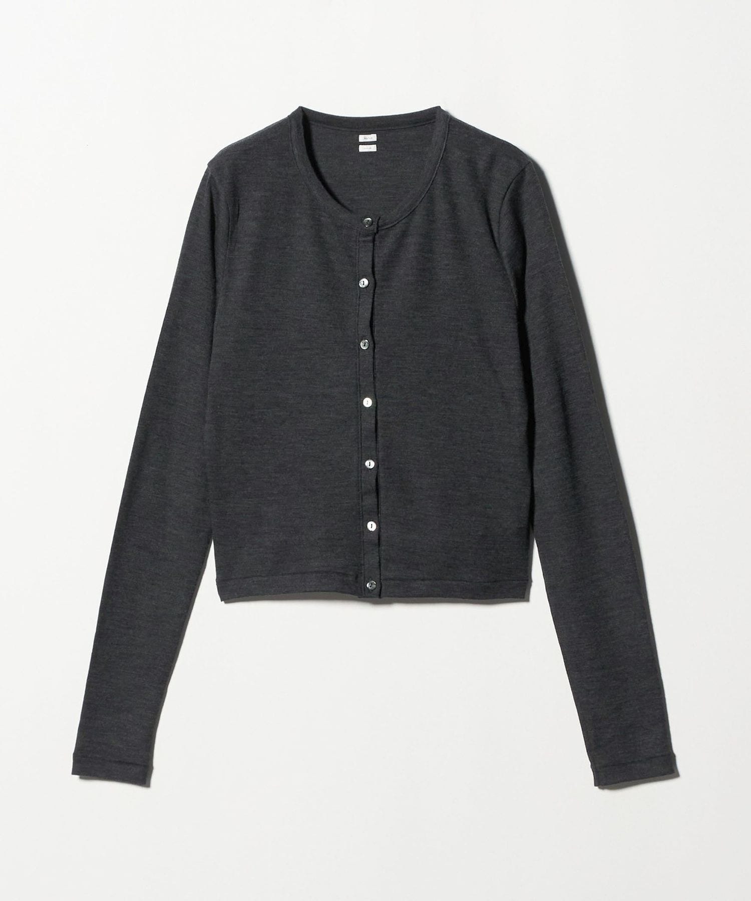 blurhms＞リブニットカーディガン ‐ウォッシャブル ‐