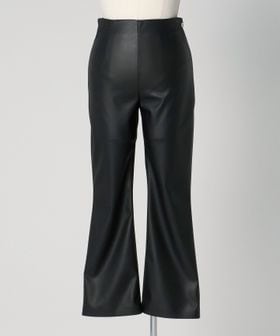UNITED ARROWS/レザーライク セミフレア パンツ/その他パンツ
