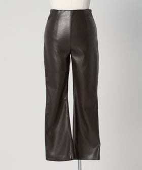 UNITED ARROWS/レザーライク セミフレア パンツ/その他パンツ