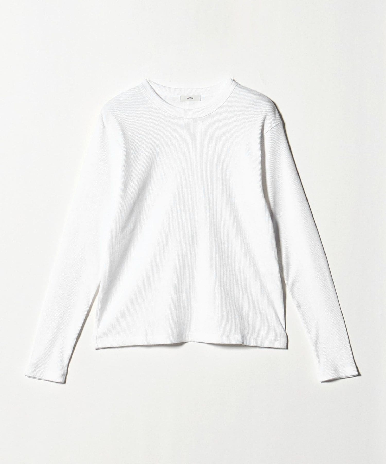 ATON＞リブ ロングスリーブ Tシャツ