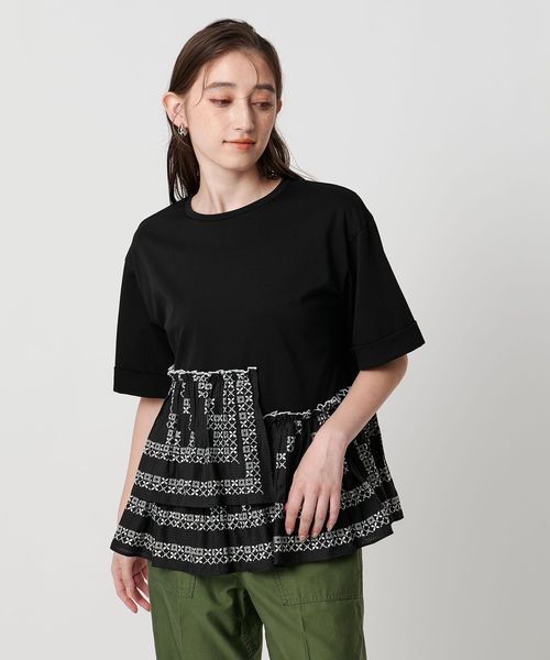 【未使用タグ付き】ユナイテッドアローズ コンビ プリーツ Tシャツ UNITED ARROWS（ユナイテッドアローズ）の「コンビ プリーツ T