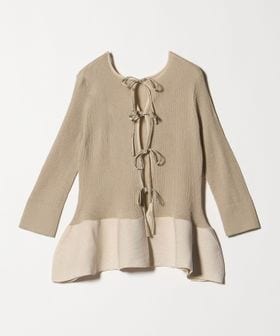 UNITED ARROWS/シアー リボン 2WAYカーディガン/カーディガン / ボレロ