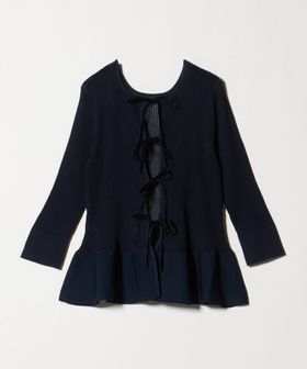 UNITED ARROWS/シアー リボン 2WAYカーディガン ウォッシャブル/カーディガン / ボレロ