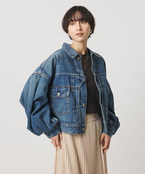 HYKE/＜HYKE＞バルーン スリーブ ジャケット/デニムジャケット