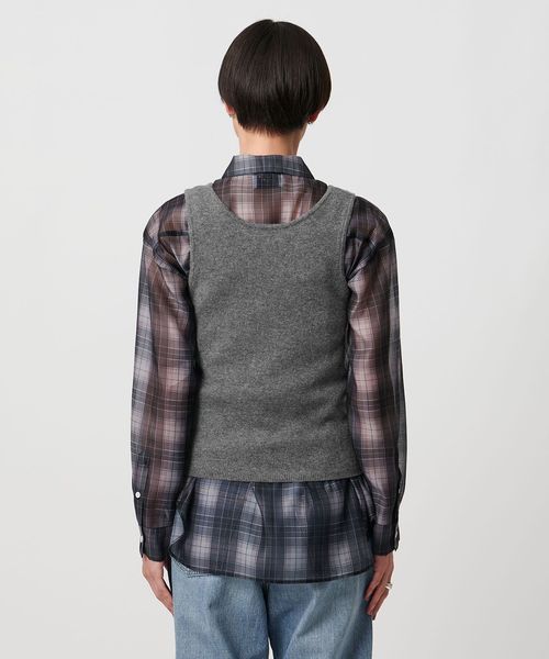 ユナイテッドアローズ　アイボリーベスト BEAUTY&YOUTH アイボリー ニットベスト 極美品 - メルカリ