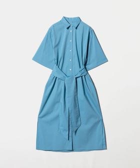 UNITED ARROWS/ノットリボン シャツ ワンピース ウォッシャブル/ワンピース