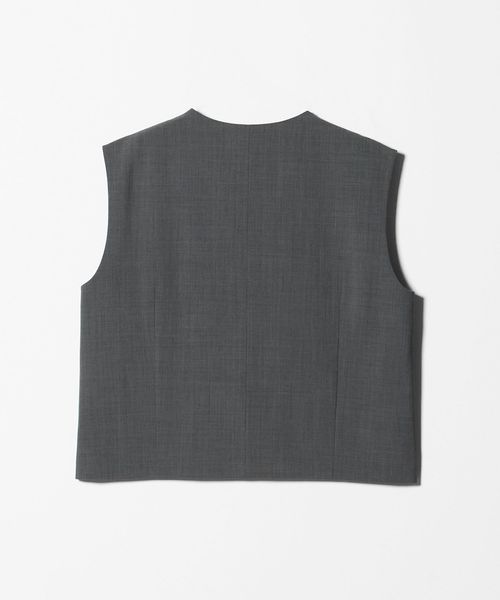 united arrows ダウンベスト スリット ノーカラー ベスト ‐ウォッシャブル‐