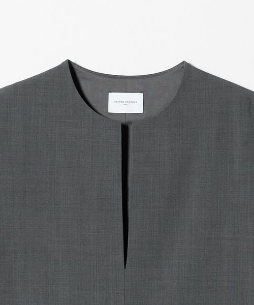 UNITED ARROWS◆ベスト/--/ツイード/WHT/1522-257-5323 ライトツイード ベスト