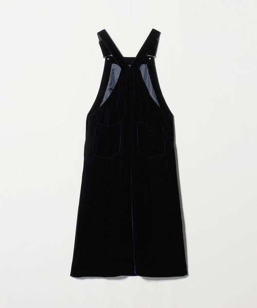 【新品・未使用】UNITED ARROWS ベルベットサロペット ベルベット サロペット スカート