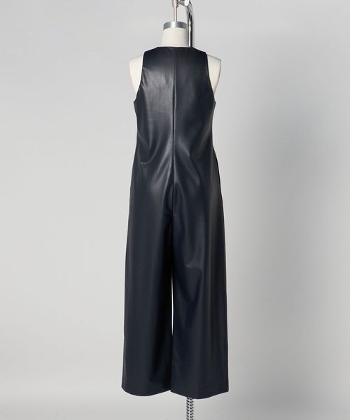 TABAYA United Arrows＞レザーライク オールインワン