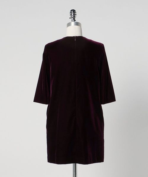 【UNITED ARROWS】 ベロアワンピース 日本製 E53 UNITED ARROWS】 ベロアワンピース 日本製 E53
