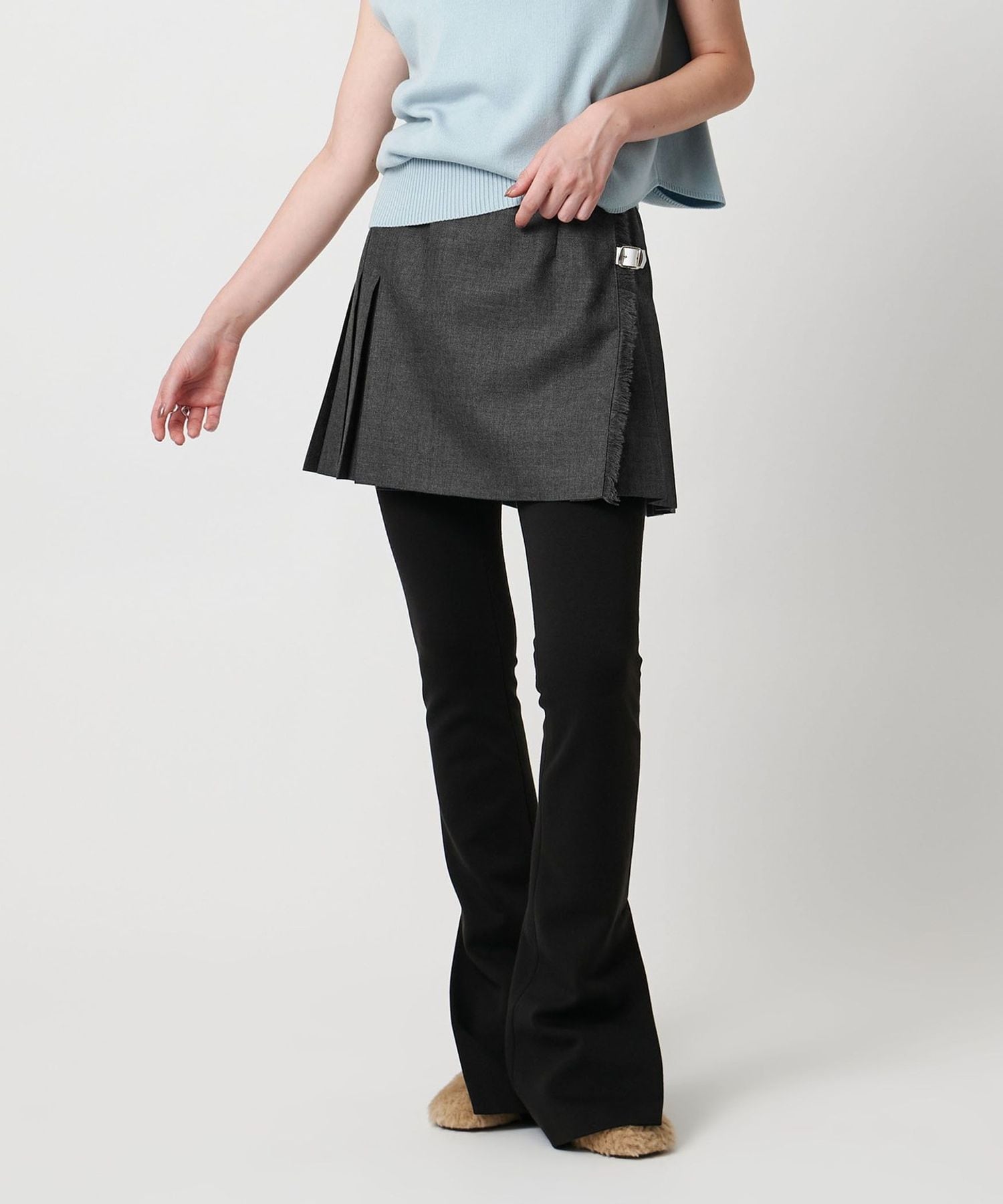 ユナイテッドアローズ別注✨オニールオブダブリン　巻きスカート　ブルー　10 ユナイテッドアローズ別注✨オニールオブダブリン 巻きスカート