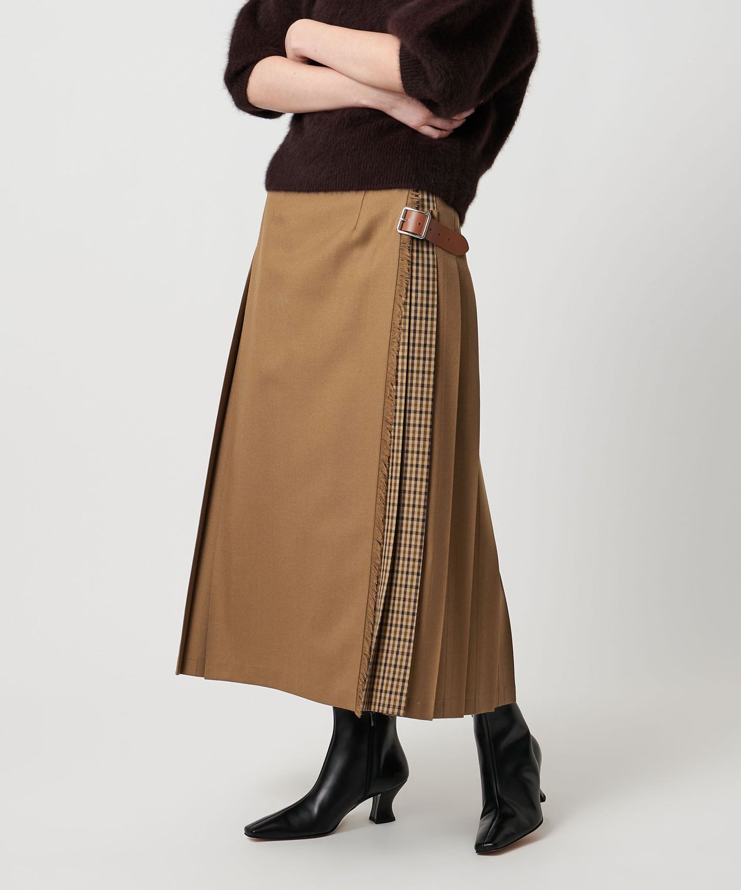 別注】＜O'NEIL of DUBLIN＞チェック コンビ スカート