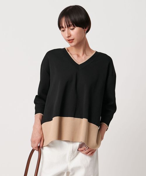 UNITED ARROWS ミニマル2WAYＶネック ミニマル 2WAY ニット‐ウォッシャブル‐