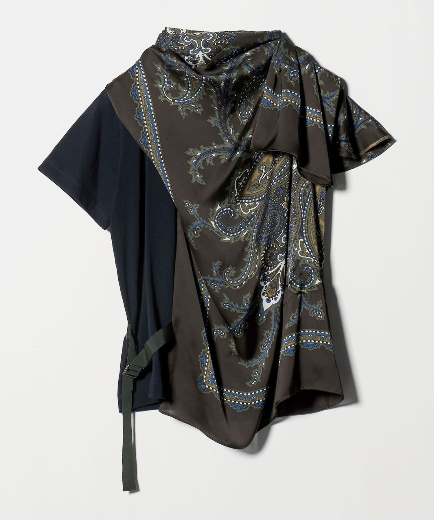 sacai スカーフドッキング　ドット　ノースリーブワンピース sacai スカーフドッキングドットノースリーブワンピース