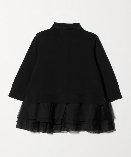 UNITED ARROWS ミニマル フリル ポロニット　黒 ユナイテッドアローズ ミニマルフリルポロニット｜Yahoo!フリマ