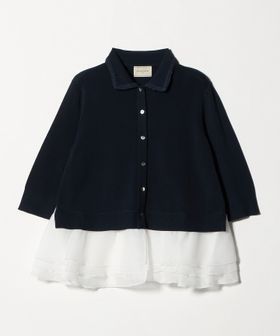 UNITED ARROWS/レディー ポロコンビ ニット ウォッシャブル/ニット / セーター