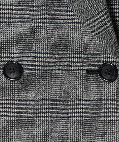 UNITED ARROWS グレンチェック　セットアップ　スーツ　46 グレンチェック ダブル ジャケット