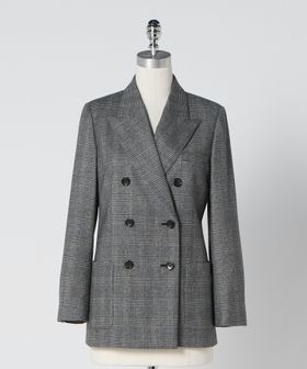 UNITED ARROWS/グレンチェック ダブル ジャケット/テーラードジャケット