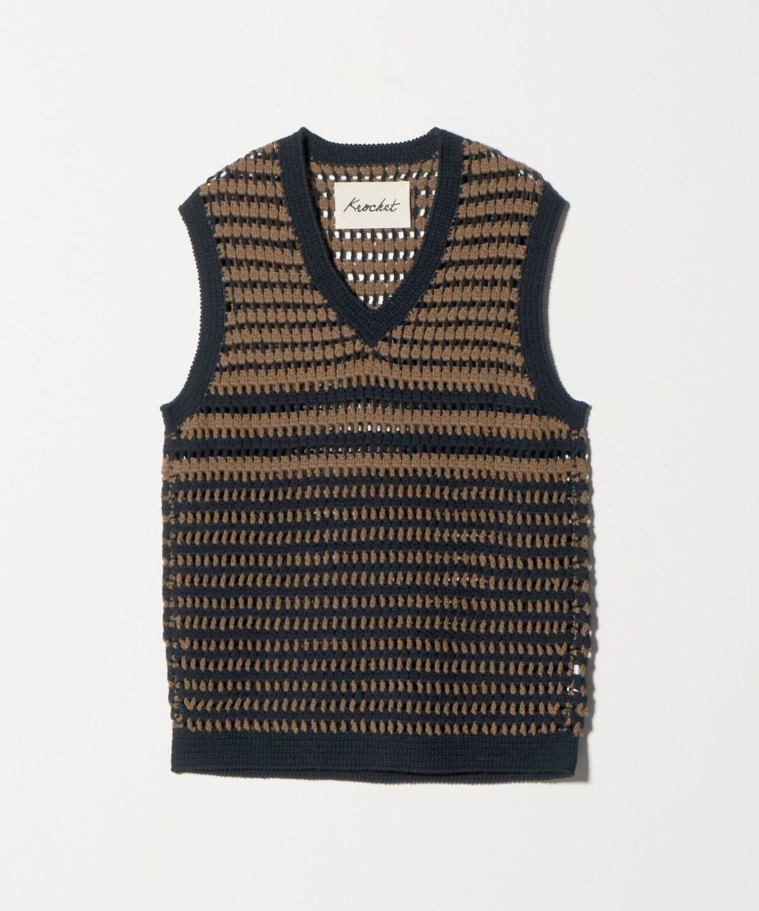 Krochet＞カラー コンビ ベスト