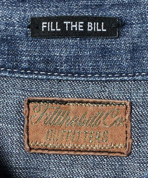 ＜FILL THE BILL＞デニム シャツ FILL THE BILL（フィルザビル）の「＜FILL THE BILL＞ デニム