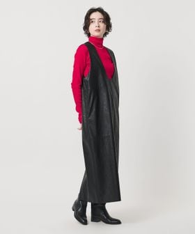 SACRA/＜SACRA＞レザーライク Uネック ワンピース/その他ワンピース / ドレス