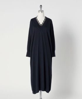 UNITED ARROWS/Vネック ロング ワンピース/ワンピース