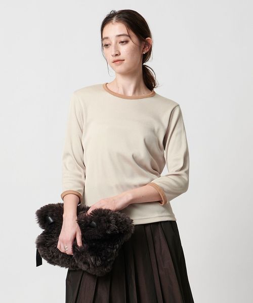 UNITED ARROWS/ リブ バイカラー パイピング カットソー/Tシャツ / カットソー