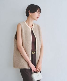 UNITED ARROWS/フォックスカシミヤ ジップ ベスト/ベスト