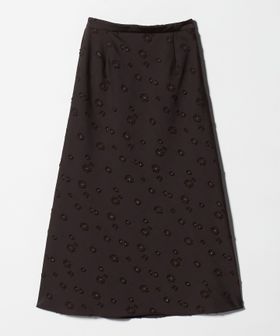 UNITED ARROWS/サテン フラワー ジャガード ロングスカート/ミモレ / ロング