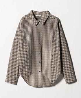 TIME/＜TIME＞バッククロップド チェックシャツ/シャツ / ブラウス