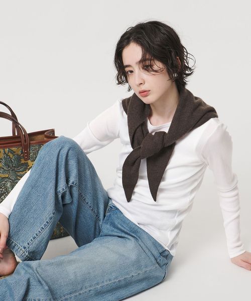 UNITED ARROWS/コットン テレコ クルーネック カットソー/Tシャツ / カットソー