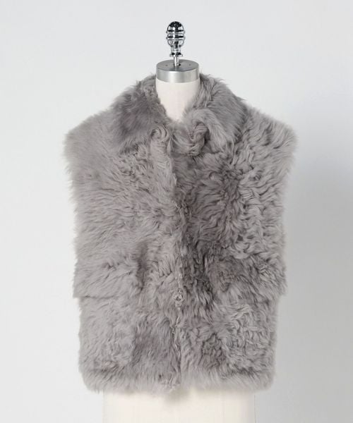 UNITED ARROWS/2ポケット ファー ジレ/ベスト