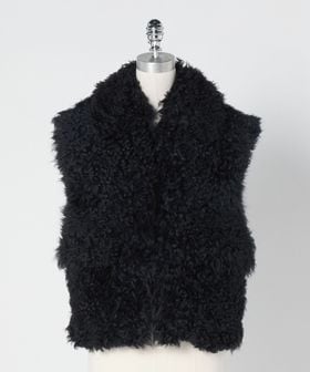 UNITED ARROWS/2ポケット ファー ジレ/ベスト