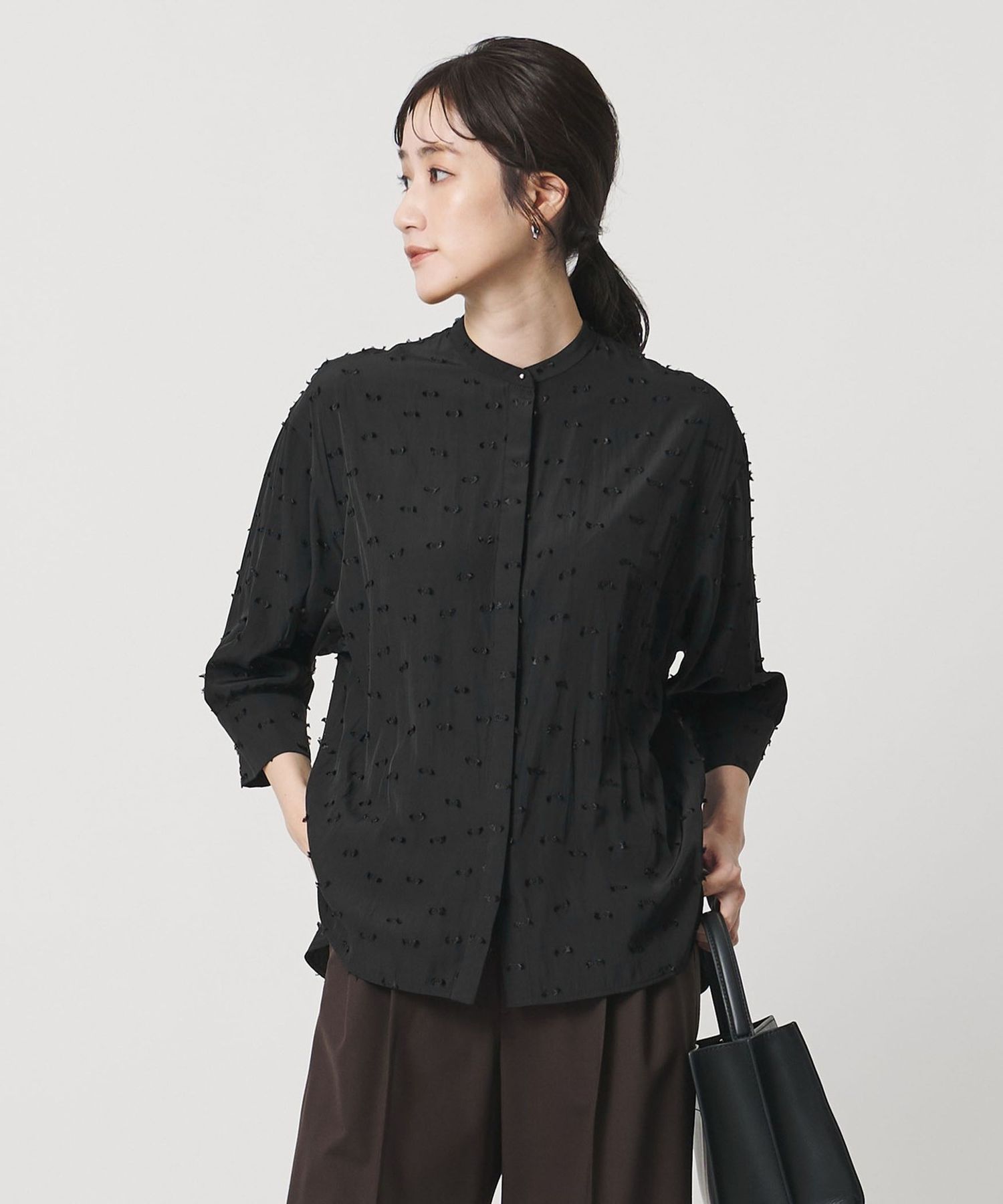 ころろ❤︎  【UNITED ARROWS】 カットジャカード コート 36 リボン カットジャガード コート｜ユナイテッドアローズ