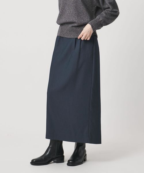 UNITED ARROWS/2タック デニムライク ロングスカート ‐ウォッシャブル‐/その他スカート