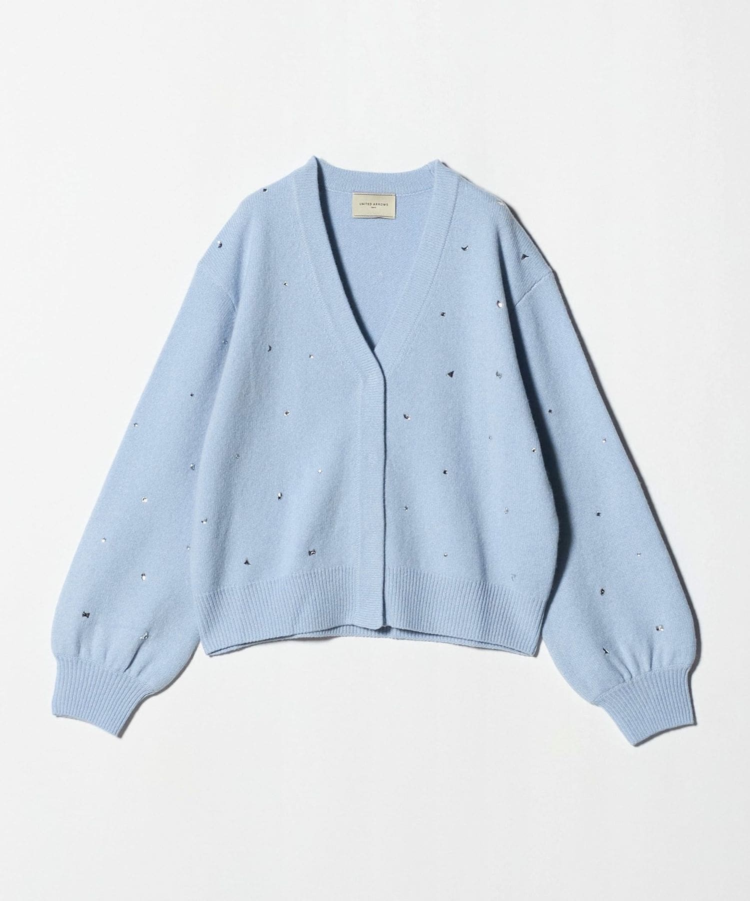 Rene カーディガン 34 ホワイト#スワロフスキー#ラインストーン#月と星のモチーフがかわいい♪ ’18年商品 6842560 UNITED ARROWS ラインストーン カーディガン - ファッション通販