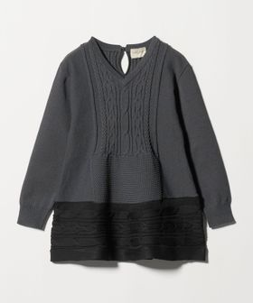 UNITED ARROWS/ケーブル Vネック ニット ‐ウォッシャブル‐/ニット / セーター