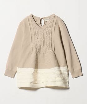UNITED ARROWS/ケーブル Vネック ニット ‐ウォッシャブル‐/ニット / セーター