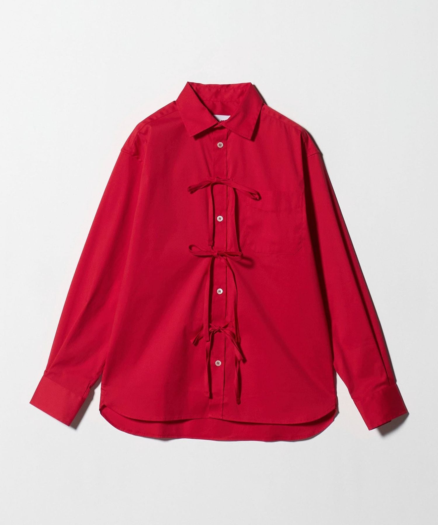 MA/RE＞ARIZONA リボン シャツ レッド