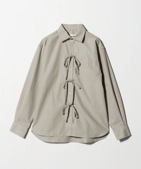 MA/RÉ/＜MA/RE＞ARIZONA リボン シャツ グレー/シャツ / ブラウス