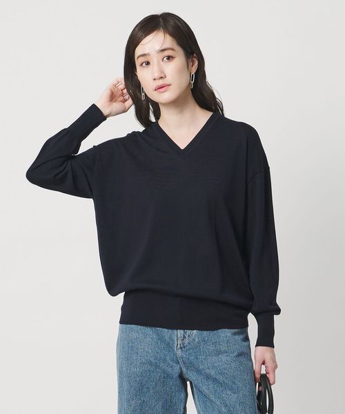 UNITED ARROWS/18G ウール Vネック ニット ‐ウォッシャブル‐/ニット / セーター